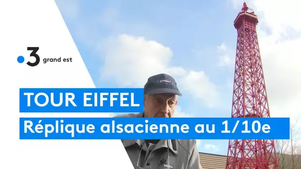 Tour Eiffel : il construit une réplique au 1/10e en Alsace