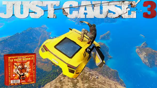 JUST CAUSE 3 MEGA FUN, JUMPS & FAILS !!! + Vos conneries..