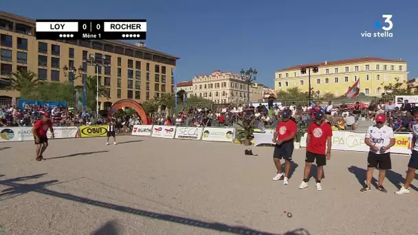 Pétanque : International de la Ville d'Ajaccio 2023 - 2eme demie finale - LOY - ROCHER