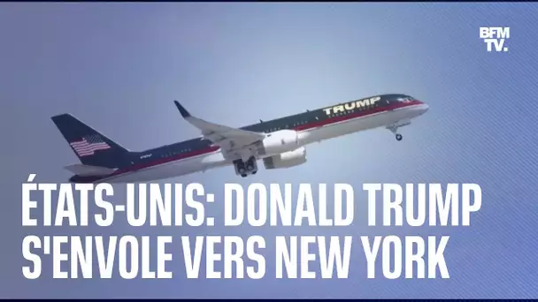 L’avion de Donald Trump a quitté la Floride et s'est envolé vers New-York