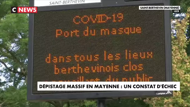 Dépistage massif en Mayenne : un constat d'échec