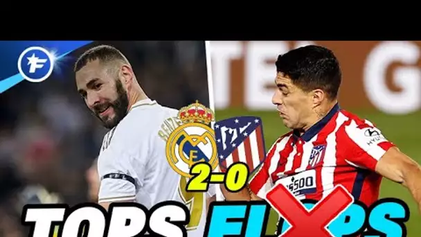 Real-Atlético (2-0) : Benzema sans fausse note, Modric rayonnant, Suarez invisible | Tops et Flops