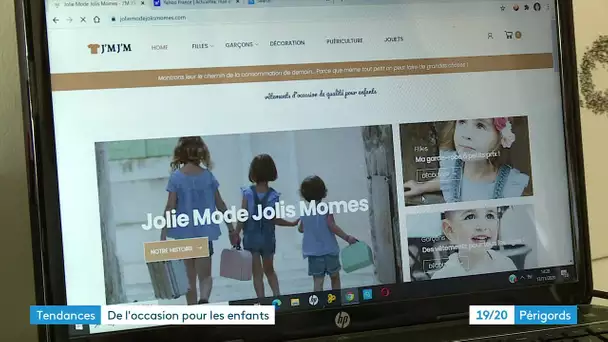 "Jolie mode, jolis mômes", site de revente de vêtements basé à Coursac