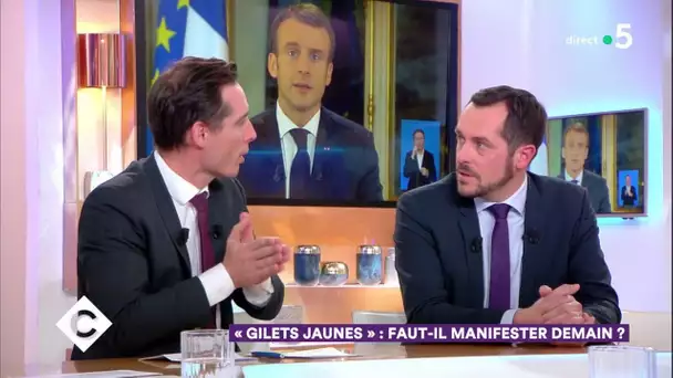 Gilets Jaunes : faut-il manifester demain ? - C à Vous - 14/12/2018