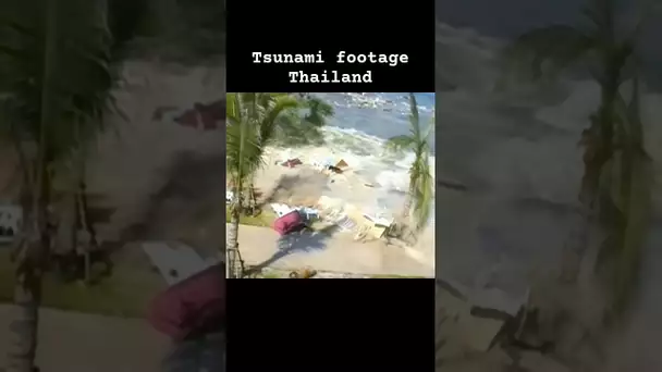 Tsunami footage Thailand