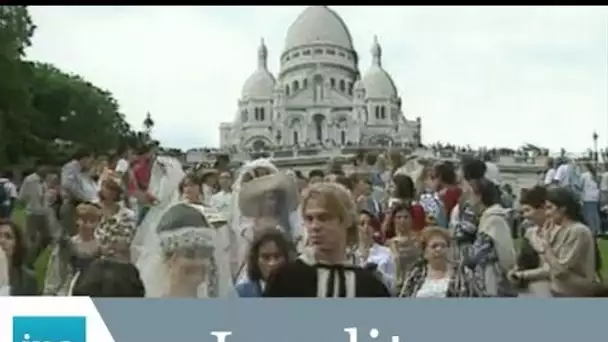 Mariage géant à Montmartre - Archive INA