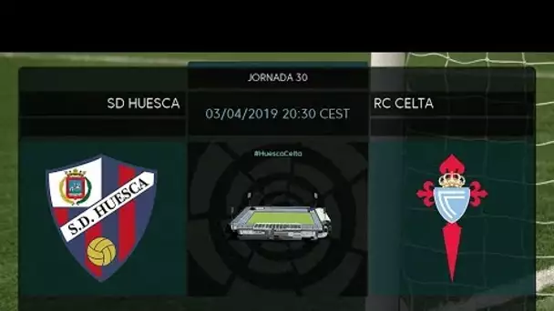 Calentamiento SD Huesca vs RC Celta