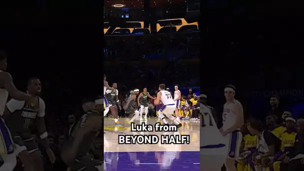 Luka beats the 3Q buzzer from WAYYYY downtown! 🚨
