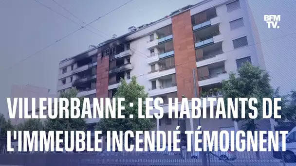 "On va te cramer": les habitants de l'immeuble incendié à Villeurbanne témoignent