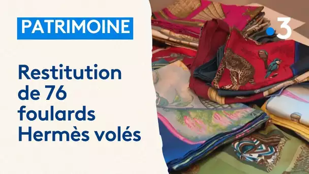 76 foulards Hermès récupérés par le musée sur étoffes de Mulhouse après une affaire d'escroquerie