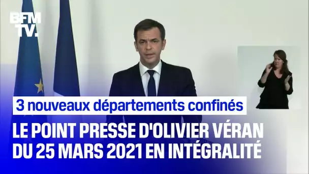 3 nouveaux départements confinés: le point presse d'Oliver Véran en intégralité