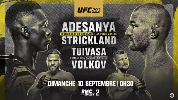 Bande-annonce UFC 293: Adesanya défend sa ceinture devant un trashtalker (dimanche 0h30 RMC Sport 2)