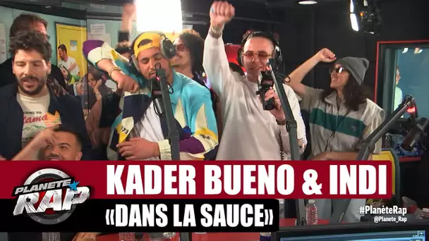 Kader Bueno ENVOIE un GROS MORCEAU en LIVE avec Indi ! #PlanèteRap