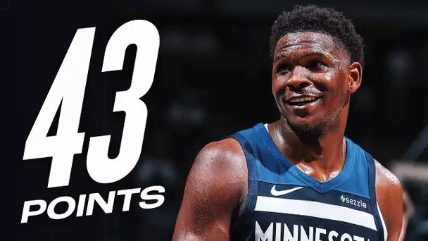 Anthony Edwards TURNS UP With 43 PTS vs Jazz | April 13, 2025