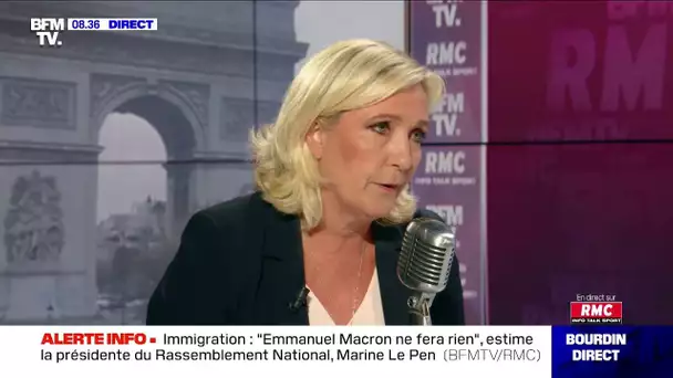 Marine Le Pen demande un référendum sur l'immigration