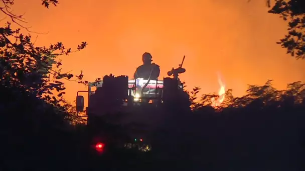 Incendie en Gironde : évacuation de nuit suite au feu de forêt à Landiras, Louchats et Guillos