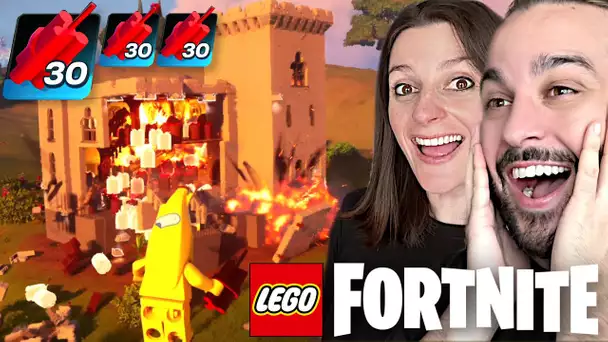 LEGO FORTNITE : ON FAIT EXPLOSER UN CHATEAU AVEC DE LA DYNAMITE !