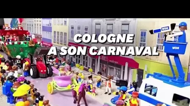 Privés de carnaval par le Covid-19, ces Allemands l'ont reconstitué... en Playmobil