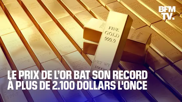 L’or bat son record historique à plus de 2.100 dollars l’once