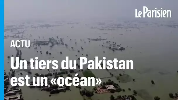 «Tout n’est qu’un immense océan» : un tiers du Pakistan est sous les eaux
