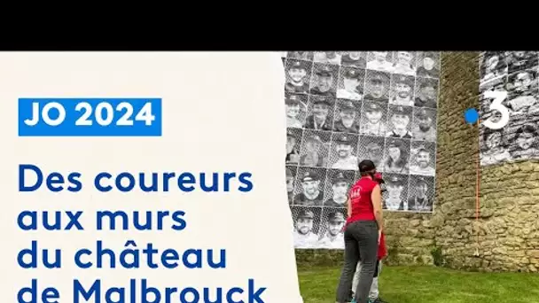 JO 2024 : des coureurs aux murs du château de Malbrouck