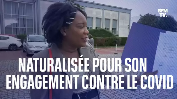 Cette Aide-soignante d'origine haïtienne a été naturalisée pour son rôle lors de la crise sanitaire