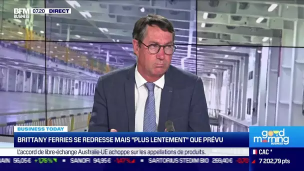 Jean-Marc Roué (Birittany Ferries) : Brittany Ferries se redresse mais "plus lentement" que prévu