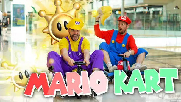 Mario Kart dans un centre commercial (vide, rien que pour nous)