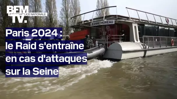 Paris 2024: le Raid s’entraîne à plusieurs scénarios d’attaques sur la Seine en prévision des JO