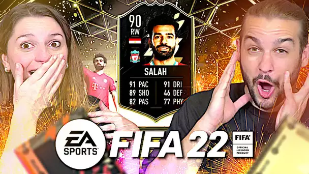 ON PACK UN JOUEUR A 600 000 CREDITS : SALAH 90 TOTW ! PACK OPENING FIFA 22
