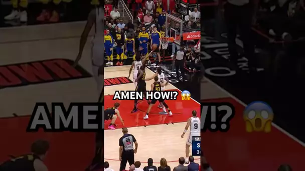 Amen Thompson flies through the air for the acrobatic finish!