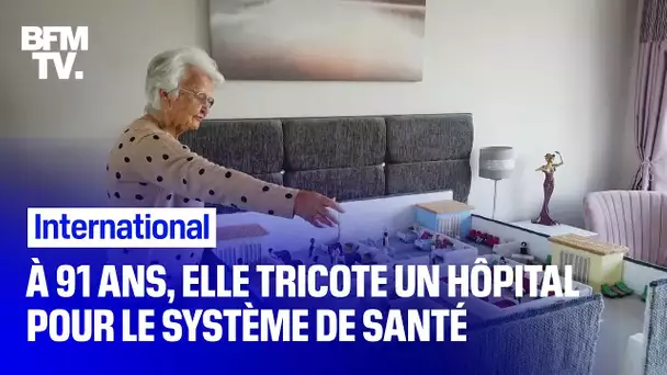 À 91 ans, elle tricote un hôpital pour récolter des fonds pour le système de santé britannique