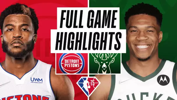 PISTONS at BUCKS | FULL GAME HIGHLIGHTS | January 3, 2022