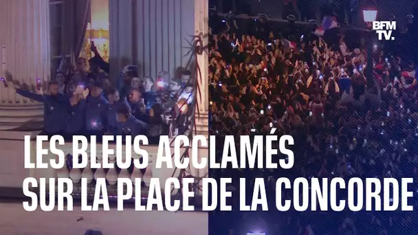 Les Bleus accueillis en héros sur la Place de la Concorde