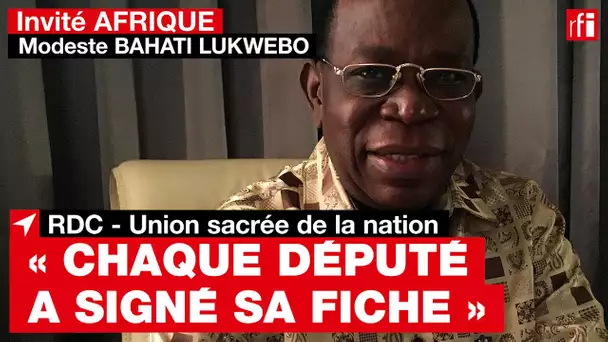 RDC : « les gens se sentent maintenant libres d'exprimer leurs ambitions » souligne M.Bahati Lukwebo