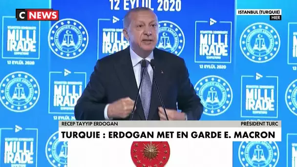 Turquie : Erdogan met en garde Emmanuel Macron