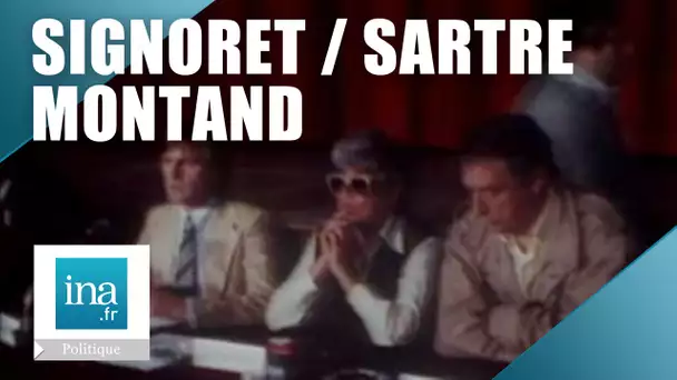 Jean-Paul Sartre, Yves Montand et Simone Signoret soutiennent les réfugiés | Archive INA