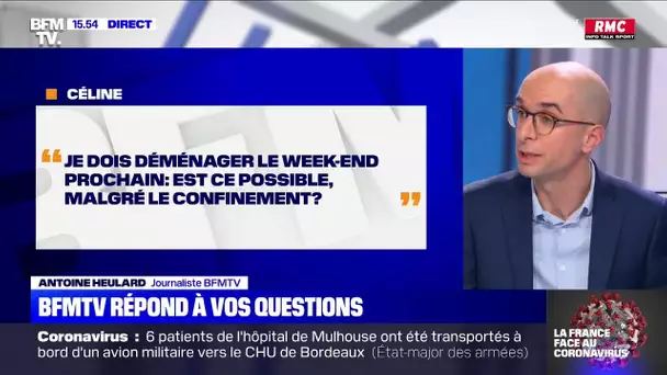 Je dois déménager le week-end prochain. Est-ce possible malgré le confinement ?