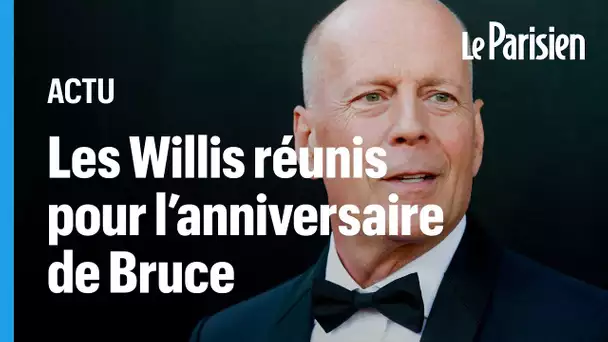 Malgré la grave maladie qui le touche, Bruce Willis fête son 68e anniversaire en famille