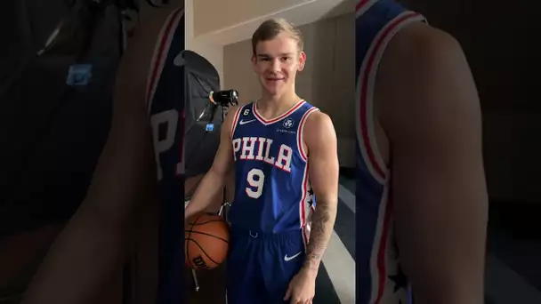 First Look in Philly Threads for Newest Sixers Two-Way Player Mac McClung! | #shorts