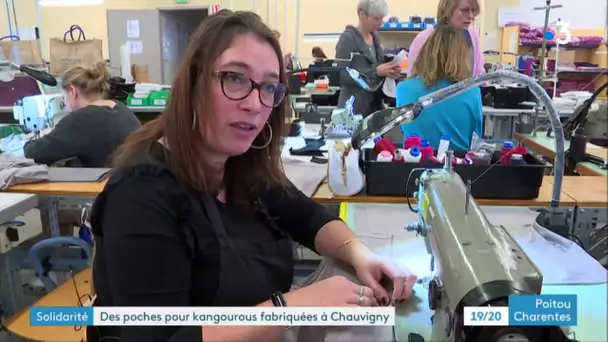 Des poches fabriquées à Chauvigny pour les bébés kangourous d'Australie