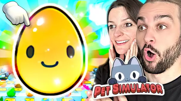 ON OUVRE DES OEUFS SUR PET SIMULATOR 99 ! ( On a trop de Chance ... )