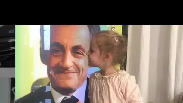 La mère de Carla Bruni dévoile un adorable cliché de Giulia faisant un bisou à Nicolas Sarkozy