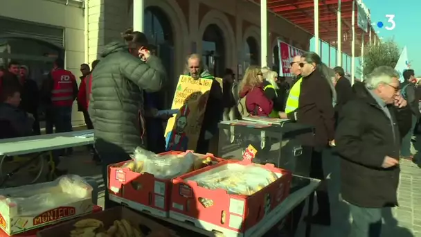 Perpignan : barbecue revendicatif contre la réforme des retraites