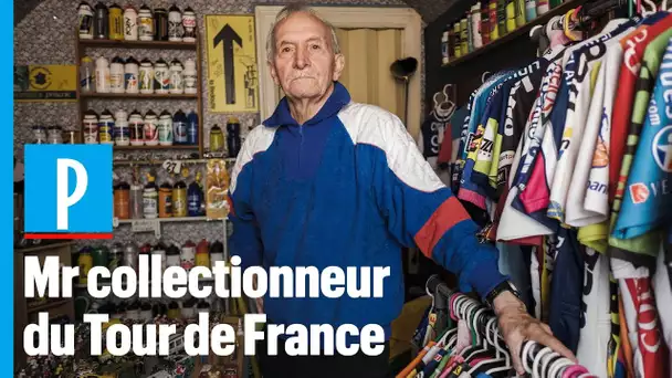 Christian, 80 ans, collectionneur d'objets du Tour de France