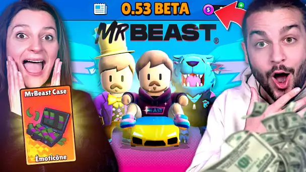 ON JOUE SUR LA MÉGA MISE À JOUR STUMBLE GUYS 0.53 ! StumbleGuysxMrBeast