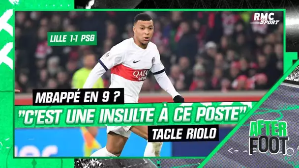 Lille 1-1 PSG: "Mbappé en 9 c'est une insulte à ce poste" tacle Riolo