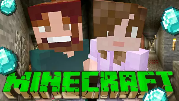 ON A CRÉE UNE MINE GIGANTESQUE ! SURVIE MINECRAFT GUILLAUME & KIM