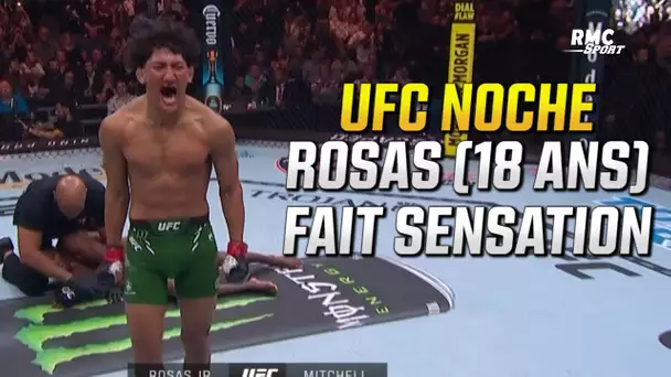 Résumé UFC : Le TKO expéditif du phénomène Rosas Jr (18 ans)