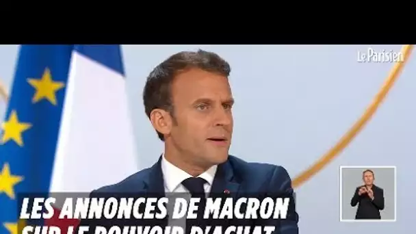 Quatre annonces de Macron pour le pouvoir d&#039;achat
